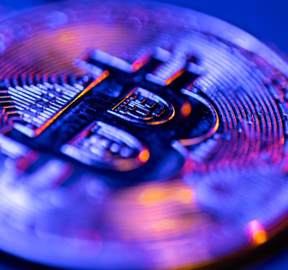 close up of bitcoin