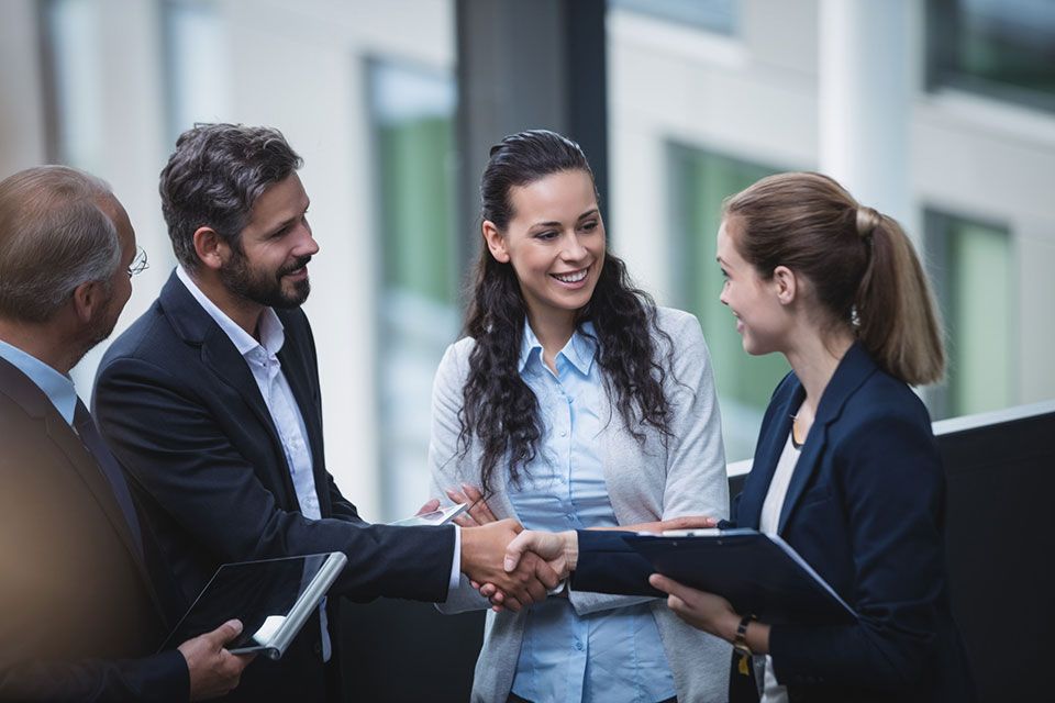 business people in meeting